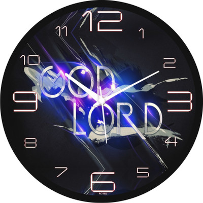 66% OFF on Regent Analog 31 cm X 4 cm Wall Clock(Black, With Glass)