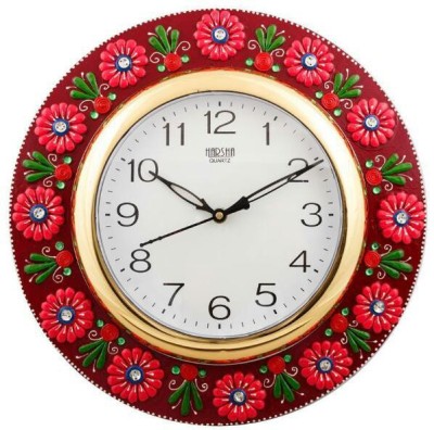 Advance Hotline Analog 40.64 cm X 40.64 cm Wall Clock(Multicolor, With Glass, Standard)