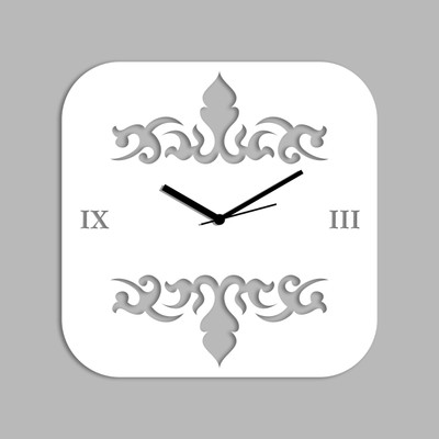 78% OFF on Creative Width Decor Analog Wall Clock(White, Without Glass)