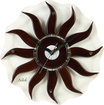 safal Analog 5 cm X 40.5 cm Wall Clock(Brown, With Glass) safal Analog 5 cm X 40.5 cm Wall Clock(Brown, With Glass)
