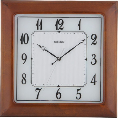 17% OFF on Seiko Analog 33 cm X 33 cm Wall Clock(Brown, With Glass) 17% OFF on Seiko Analog 33 cm X 33 cm Wall Clock(Brown, With Glass)