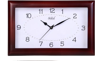 9% OFF on safal Analog 5 cm X 20 cm Wall Clock(Brown, With Glass) 9% OFF on safal Analog 5 cm X 20 cm Wall Clock(Brown, With Glass)