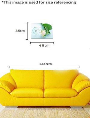 48% OFF on Design O Vista Analog 35 cm X 25 cm Wall Clock(Black, Without Glass)