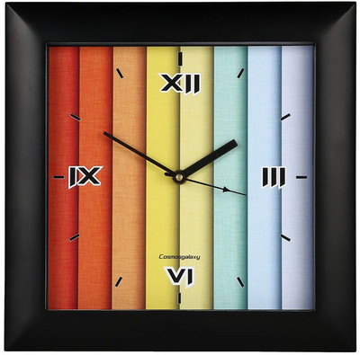 40% OFF on Cosmosgalaxy Analog Wall Clock(Black, With Glass) 40% OFF on Cosmosgalaxy Analog Wall Clock(Black, With Glass)