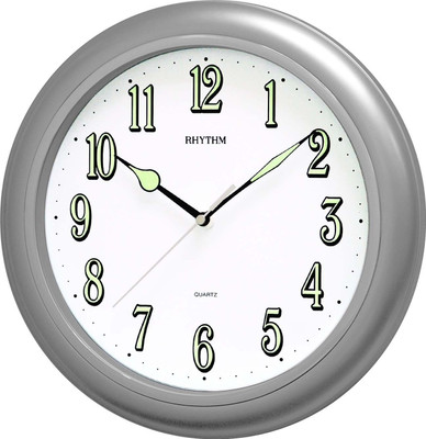Rhythm Analog Wall Clock(Silver, Without Glass) Rhythm Analog Wall Clock(Silver, Without Glass)