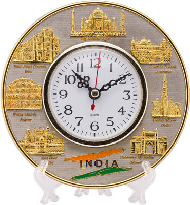 33% OFF on Prachin Analog Wall Clock(Gold, With Glass) 33% OFF on Prachin Analog Wall Clock(Gold, With Glass)