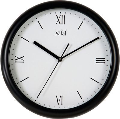 8% OFF on safal Analog 5 cm X 28 cm Wall Clock(Black, With Glass) 8% OFF on safal Analog 5 cm X 28 cm Wall Clock(Black, With Glass)