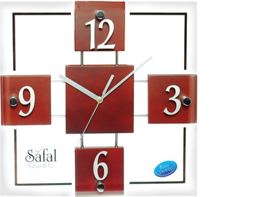 3% OFF on safal Analog 5 cm X 31 cm Wall Clock(Brown, With Glass) 3% OFF on safal Analog 5 cm X 31 cm Wall Clock(Brown, With Glass)