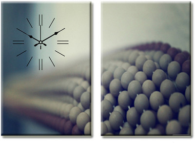 57% OFF on Design O Vista Analog 50 cm X 70 cm Wall Clock(Black, Without Glass)