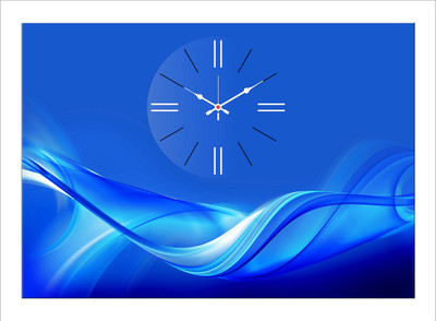 48% OFF on Design O Vista Analog 35 cm X 25 cm Wall Clock(Black, Without Glass)