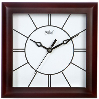 safal Analog 5 cm X 20 cm Wall Clock(Brown, With Glass) safal Analog 5 cm X 20 cm Wall Clock(Brown, With Glass)