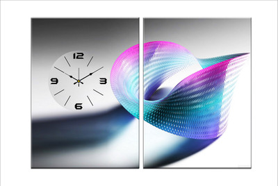 57% OFF on Design O Vista Analog 50 cm X 70 cm Wall Clock(Black, Without Glass)