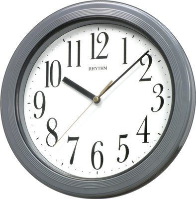 Rhythm Analog Wall Clock(Grey, With Glass) Rhythm Analog Wall Clock(Grey, With Glass)