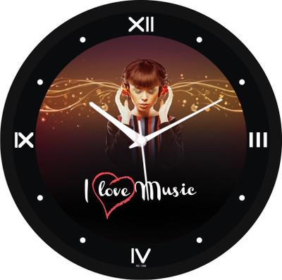 Regent Analog 31 cm X 4 cm Wall Clock(Silver, With Glass)