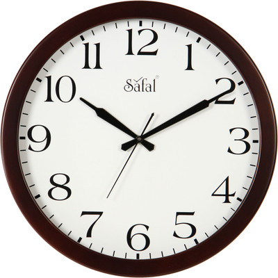 8% OFF on safal Analog 5 cm X 40 cm Wall Clock(Brown, With Glass) 8% OFF on safal Analog 5 cm X 40 cm Wall Clock(Brown, With Glass)