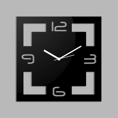 78% OFF on Creative Width Decor Analog Wall Clock(Black, Without Glass)