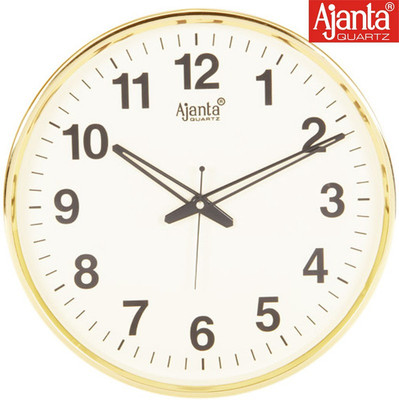 AJANTA Analog 28 cm X 28 cm Wall Clock(Multicolor, With Glass)