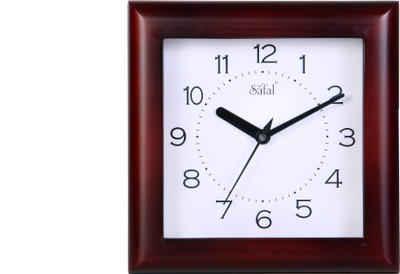 safal Analog 5 cm X 20 cm Wall Clock(Brown, With Glass) safal Analog 5 cm X 20 cm Wall Clock(Brown, With Glass)