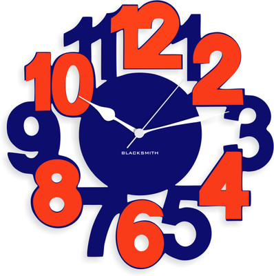 37% OFF on Blacksmith Analog Wall Clock(Dark Blue, Without Glass)