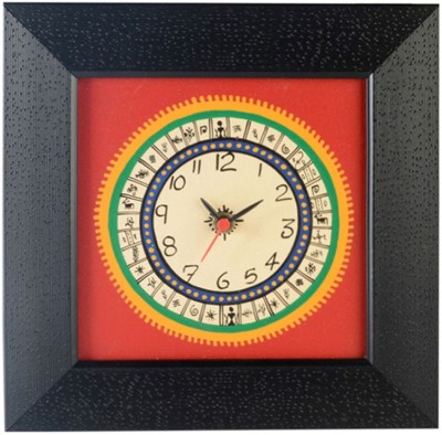 ExclusiveLane Analog Wall Clock(Black, Red, Without Glass)   Watches  (ExclusiveLane)