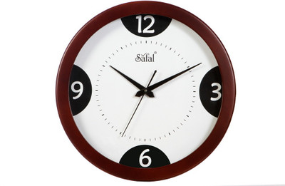 7% OFF on safal Analog 5 cm X 34 cm Wall Clock(Brown, With Glass) 7% OFF on safal Analog 5 cm X 34 cm Wall Clock(Brown, With Glass)