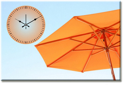 54% OFF on Design O Vista Analog 50 cm X 35 cm Wall Clock(Black, Without Glass)