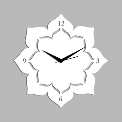 72% OFF on Creative Width Decor Analog Wall Clock(White, Without Glass)