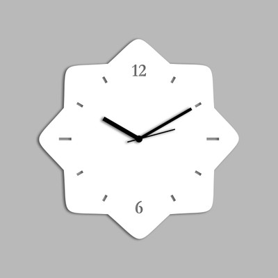 78% OFF on Creative Width Decor Analog Wall Clock(White, Without Glass)