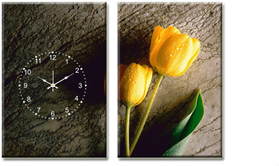 57% OFF on Design O Vista Analog 50 cm X 70 cm Wall Clock(Black, Without Glass)