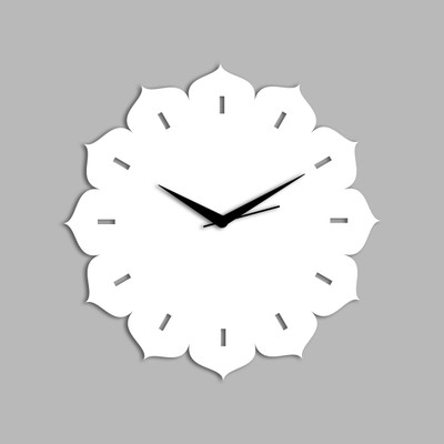 78% OFF on Creative Width Decor Analog Wall Clock(White, Without Glass)