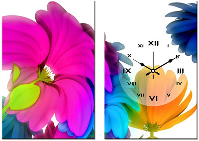 57% OFF on Design O Vista Analog 50 cm X 70 cm Wall Clock(Multicolor, Without Glass)
