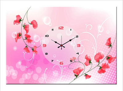 50% OFF on Design O Vista Analog 40 cm X 30 cm Wall Clock(Multicolor, Without Glass)