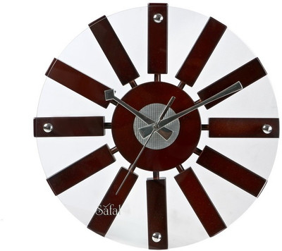 12% OFF on safal Analog 5 cm X 31 cm Wall Clock(Brown, With Glass) 12% OFF on safal Analog 5 cm X 31 cm Wall Clock(Brown, With Glass)
