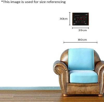 AJANTA Digital Wall Clock(Brown, Black, With Glass)