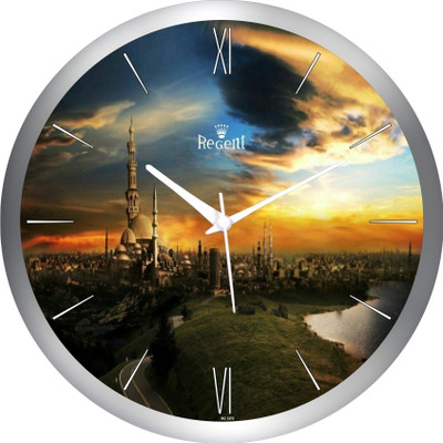 53% OFF on Regent Analog 28 cm X 28 cm Wall Clock(Silver, With Glass) 53% OFF on Regent Analog 28 cm X 28 cm Wall Clock(Silver, With Glass)