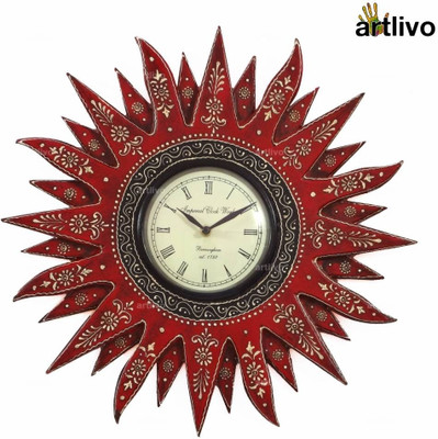 22% OFF on Artlivo Analog 41 cm X 5 cm Wall Clock(Red, With Glass) 22% OFF on Artlivo Analog 41 cm X 5 cm Wall Clock(Red, With Glass)