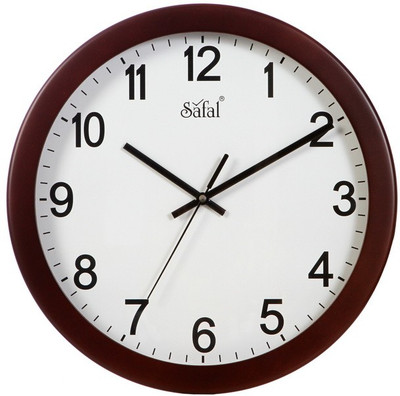safal Analog 5 cm X 34 cm Wall Clock(Brown, With Glass) safal Analog 5 cm X 34 cm Wall Clock(Brown, With Glass)