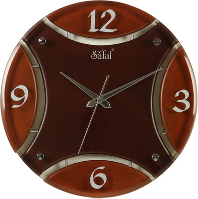 9% OFF on Safal Analog Wall Clock(Wallnut/Brown, With Glass) 9% OFF on Safal Analog Wall Clock(Wallnut/Brown, With Glass)