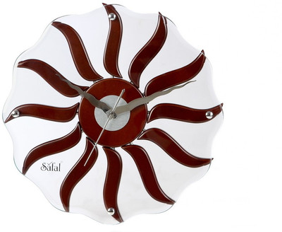 4% OFF on safal Analog 5 cm X 35 cm Wall Clock(Brown, With Glass) 4% OFF on safal Analog 5 cm X 35 cm Wall Clock(Brown, With Glass)