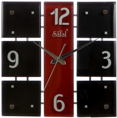 11% OFF on safal Analog 5 cm X 30 cm Wall Clock(Red, Black, With Glass) 11% OFF on safal Analog 5 cm X 30 cm Wall Clock(Red, Black, With Glass)