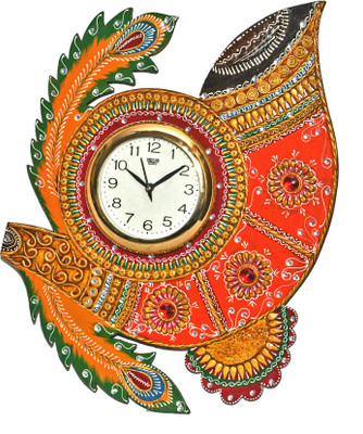23% OFF on Matsyaa Analog 51 cm X 40 cm Wall Clock(Red, Brown, With Glass) 23% OFF on Matsyaa Analog 51 cm X 40 cm Wall Clock(Red, Brown, With Glass)