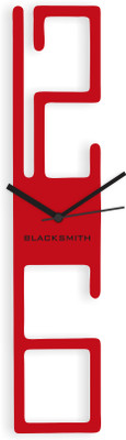 Blacksmith Analog Wall Clock(Red, Without Glass)