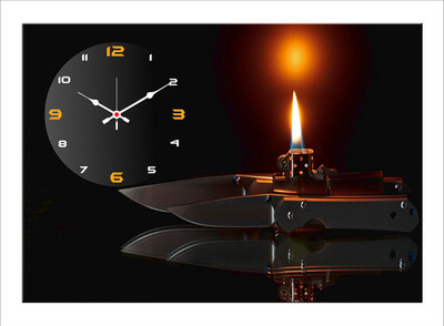 45% OFF on Design O Vista Analog 40 cm X 30 cm Wall Clock(Multicolor, Without Glass)