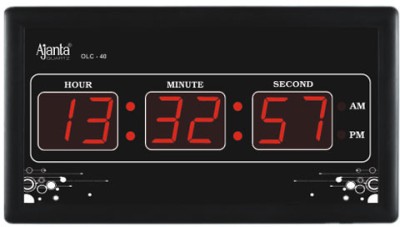 Ajanta Digital Wall Clock(Black, With Glass)   Watches  (Ajanta)