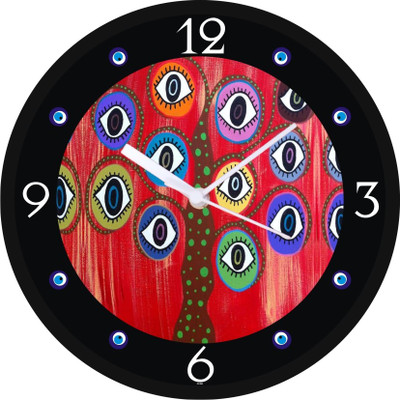 42% OFF on Regent Analog Wall Clock(Black, With Glass)