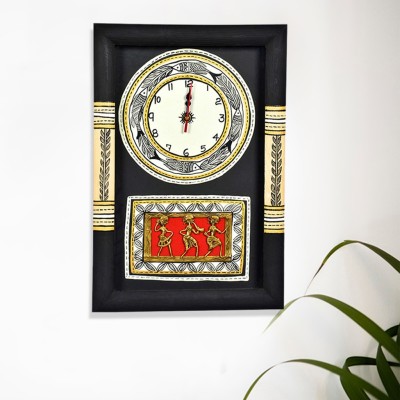 ExclusiveLane Analog Wall Clock(Black, With Glass)   Watches  (ExclusiveLane)