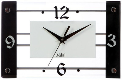 8% OFF on safal Analog 5 cm X 18 cm Wall Clock(White, Black, With Glass) 8% OFF on safal Analog 5 cm X 18 cm Wall Clock(White, Black, With Glass)