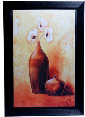 

HRINKAR Flower Wall Decor Printed (Photo Size 12 w X 18 H inch) Painting Frame - FRM10(Multicolor)