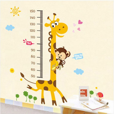 Happy walls Cartoon Giraffe Growth/Height Chart For Kids Room(150 cm X cm 80, Multicolor) available at flipkart for Rs.175