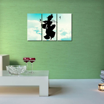 5% OFF on 999 Store Multiple Frames Printed Krishna with his Flute like Modern Wall Art Painting(Multicolor)
